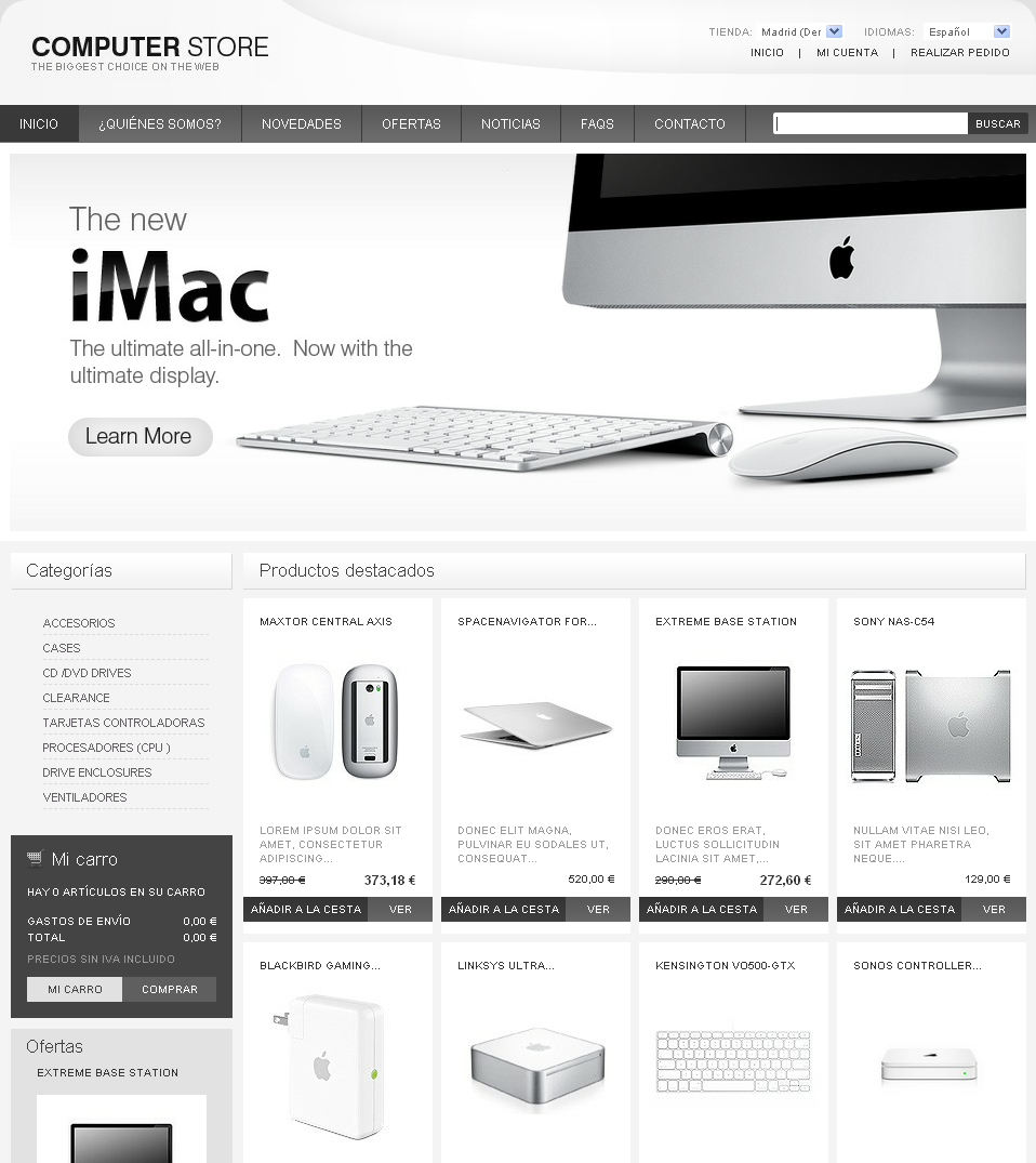 Tienda online Mac